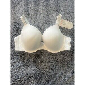 NWT Warner's Underwire T-Shirt Bra Lightly Lined Ivory White - 38B See note